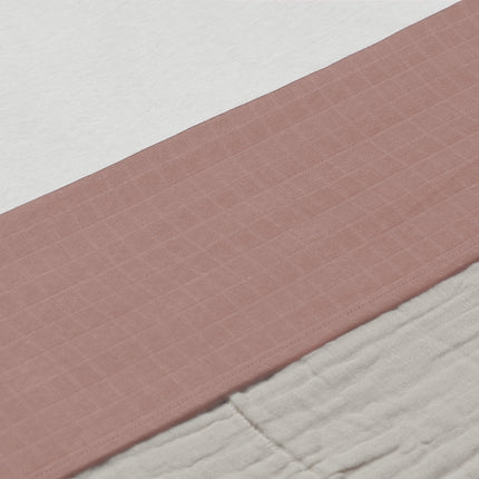 Jollein Wieglaken Wrinkled Cotton Rosewood 75x100cm