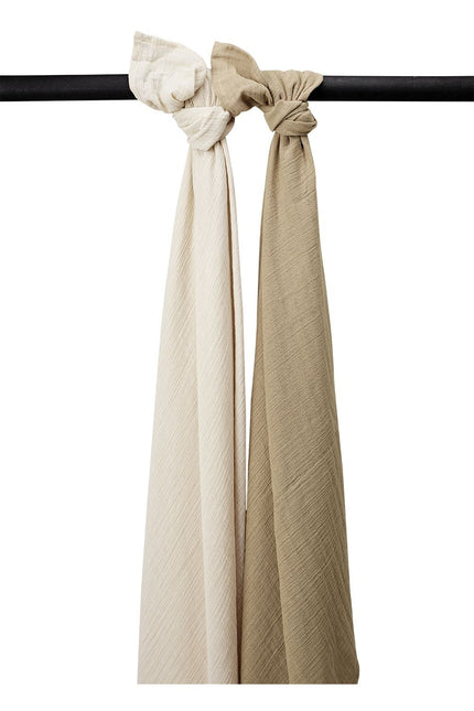 Meyco Hydrofiele Doek 2-Pack Soft Sand/Taupe 120X120cm