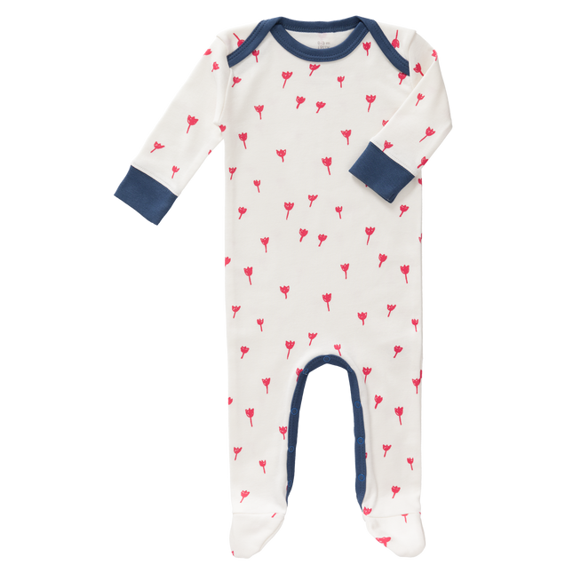 Fresk Baby Pyjama Met Voet Tulip Red