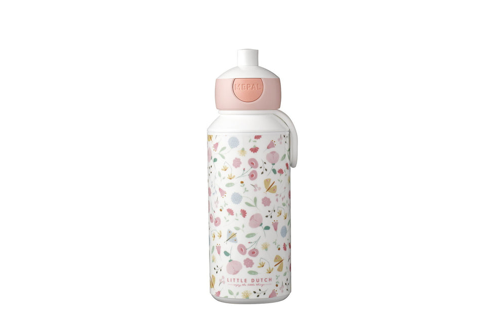 Little Dutch Drinkfles Pop-Up Campus 400ml Flowers & Butterflies