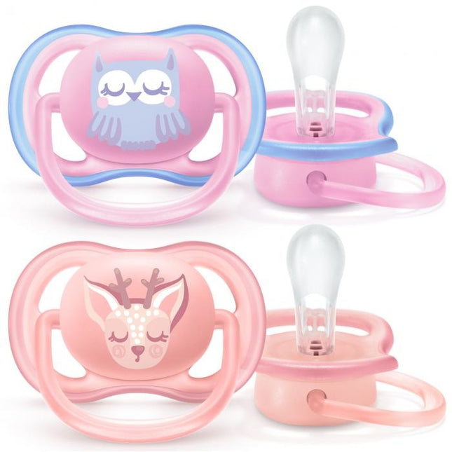 Philips Avent Smoczek uspokajający New Berry Girl Air +0 miesięcy 2 szt.