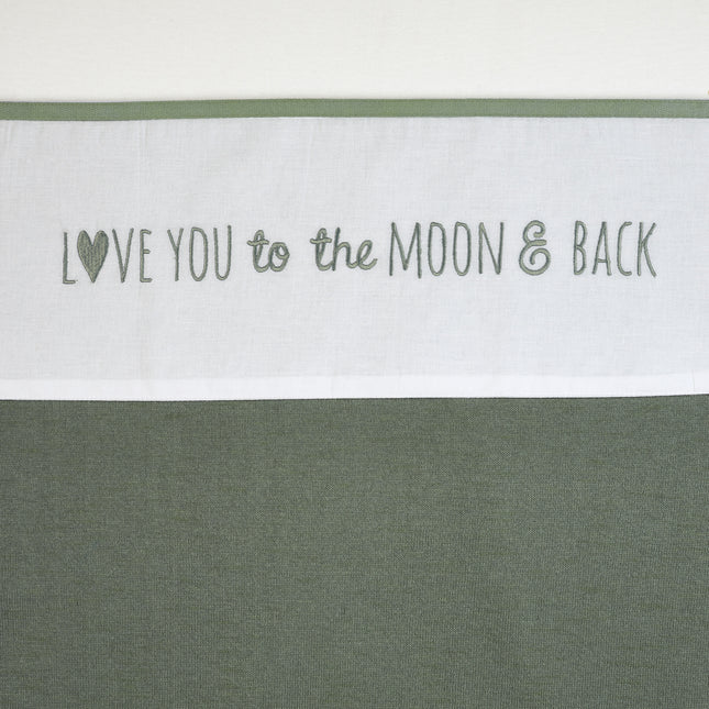 Ręcznik do kołyski Meyco Love You To The Moon & Back Forest Green