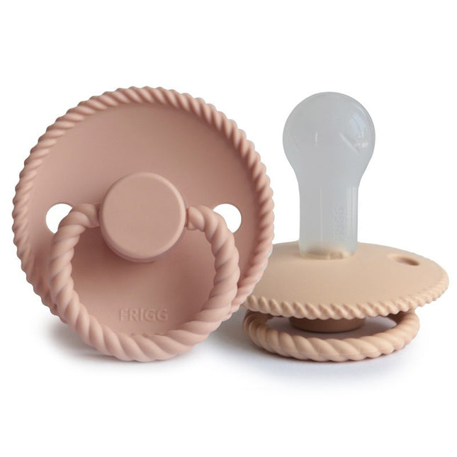 Frigg Speen Maat 2 Rope Croissant/Blush Silicone 2-Pack