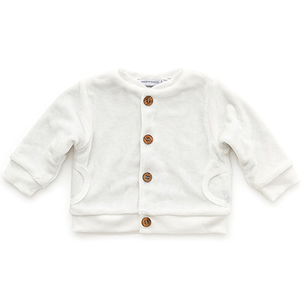 Bamboom Baby Vestje Velvet Off White