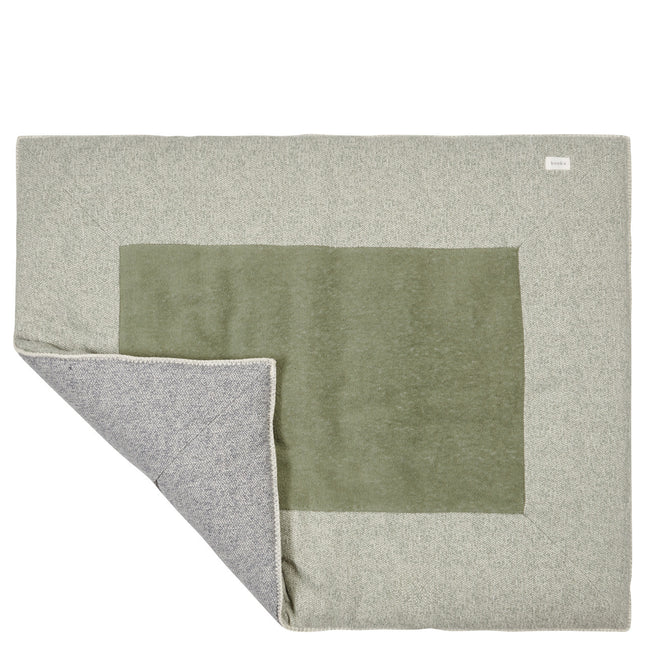 Koeka Boxcloth Vigo Shadow Green/Sparkle Grey 80x100cm