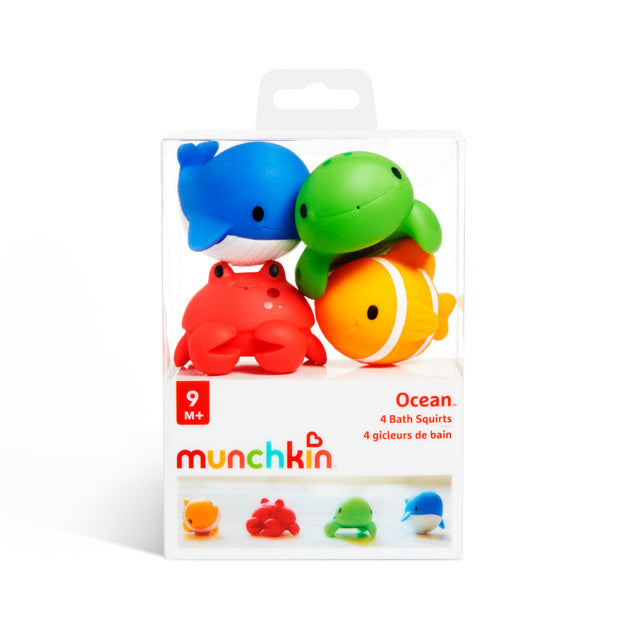 Munchkin Badspeelgoed Ocean Sea Spuitende Dieren 4St