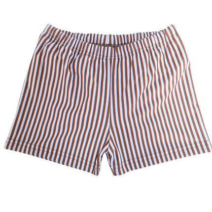 Slipstop Zwembroek Kind Cognac Stripe