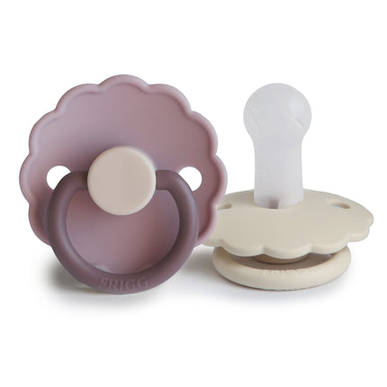 Frigg Speen Maat 2 Daisy Bloom Lav.Haze/Cream Silicone 2-Pack