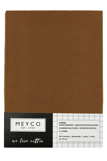 Meyco Aankleedkussenhoes Basic Jersey Camel 2st