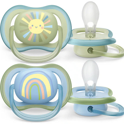 Philips Avent Fopspeen +0 Maanden Air Zon/Regenboog Boy