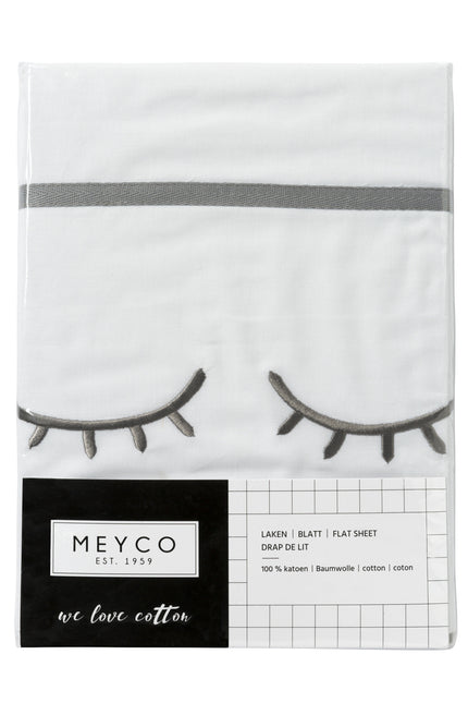 Meyco Wieglaken Sleepy Eyes Grijs