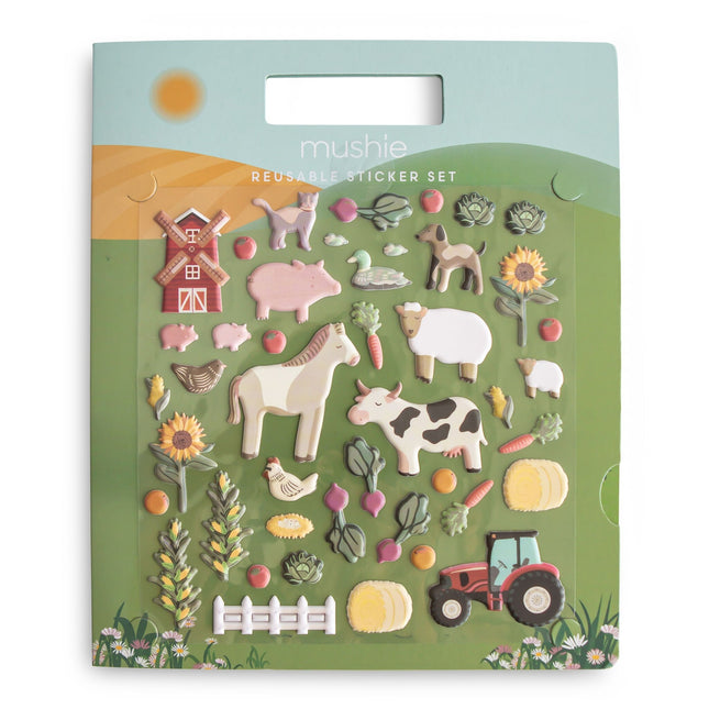 Mushie Stickerboek Farm