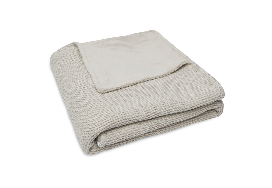 Jollein Koc do łóżka Basic Knit Nougat/Fleece 100x150cm