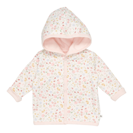 Little Dutch Babyjasje Omkeerbaar Flowers& Butterflies Pink