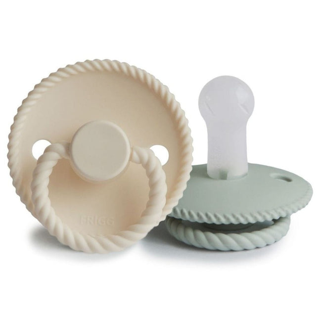 Frigg Speen Maat 2 Rope Cream/Sage Silicone 2-Pack