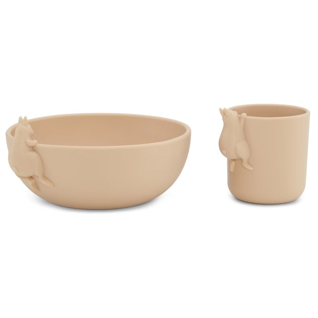 Konges Slojd Kinderservies Set Bunny Shell 2 Delig