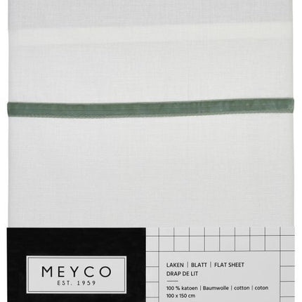 Meyco Ledikantlaken Bies Velvet Forest Green