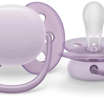 Philips Avent Fopspeen +0 Maanden Soft Grijs/Roze