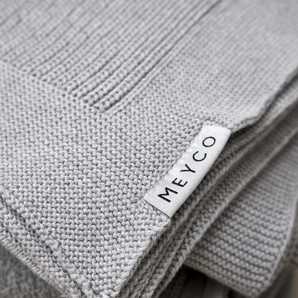 Meyco Ledikantdeken Rib Grey Melange