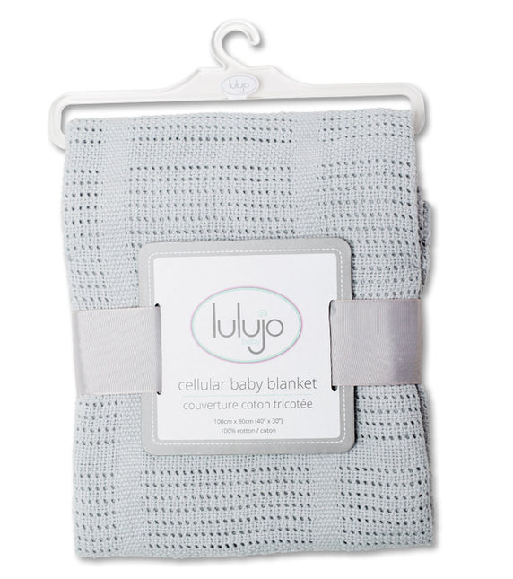 Lulujo Wiegdeken Cellular Grey