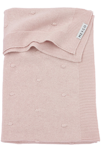 Meyco Ledikantdeken Mini Knots Soft Pink