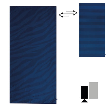 Swim Essentials Strandlaken Zebra Blauw 180X90Cm