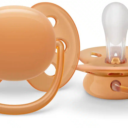 Philips Avent Fopspeen +6 Maanden Soft Grijs/Oranje