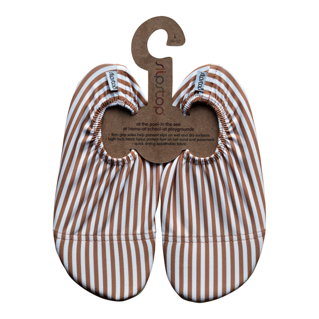 Slipstop Waterschoentjes Cognac Stripe