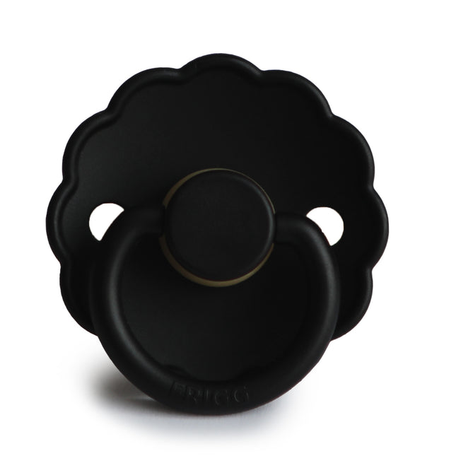 Frigg Speen Maat 1 Daisy Jet Black Silicone