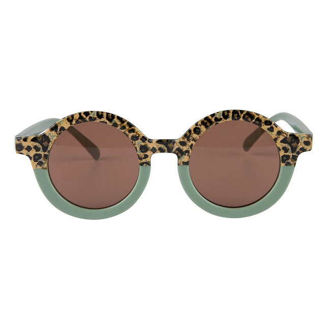 Baby Dutch Baby Sunglasses Okulary przeciwsłoneczne Leopard Green