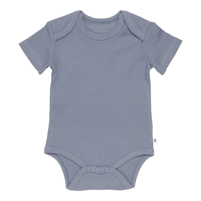 Little Dutch Romper Korte Mouw Rib Blue