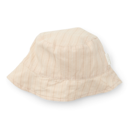 Little Dutch Zonnehoedje Baby Reversible Sand Stripes/Beige