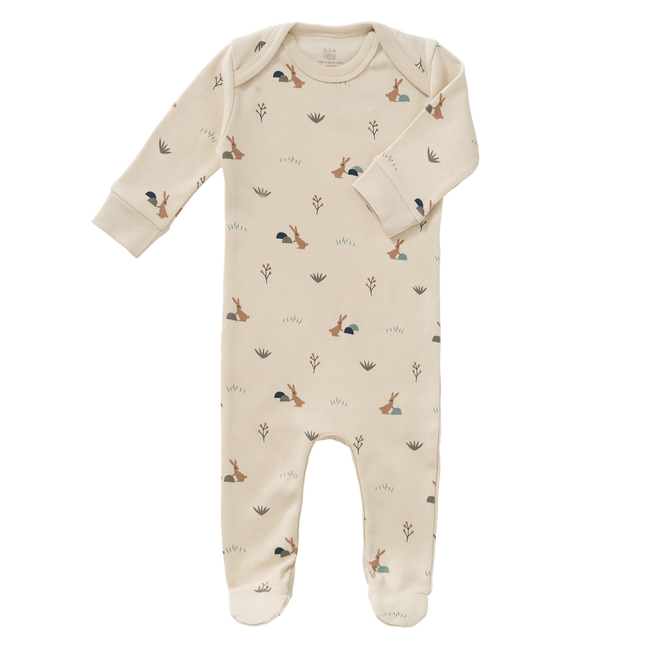 Fresk Baby Pyjama Rabbit Met Voeten Sandshell