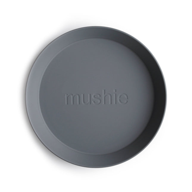 Mushie Baby Plate Round Smoke 2szt