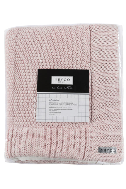 Meyco Boxkleed Relief Mixed Roze