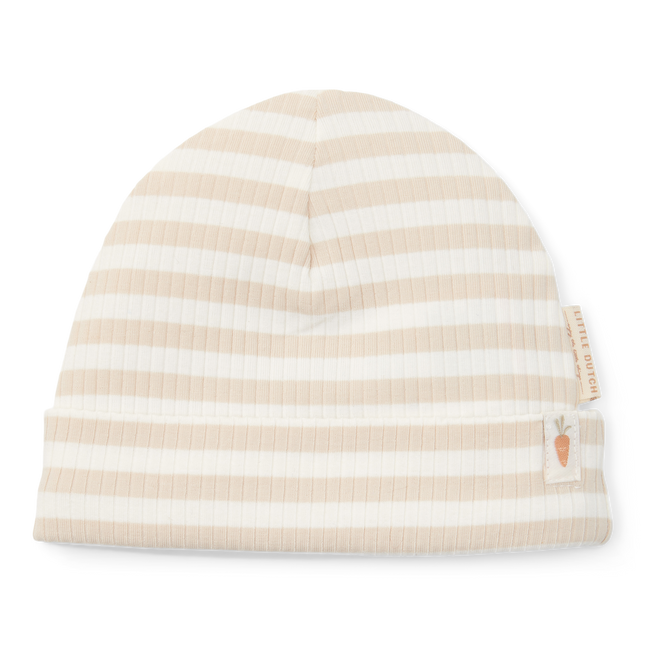 Little Dutch Babymutsje Stripe Sand/White