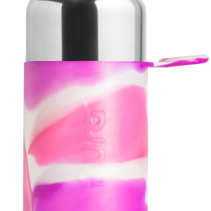 Pura Waterfles Rvs 850Ml Set Pink Swirl 3 delig