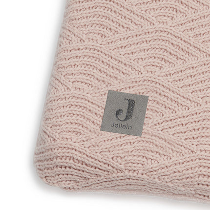 Jollein Aankleedkussenhoes River Knit Pale Pink 75x85cm