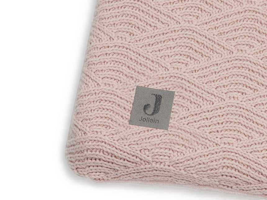 Jollein Aankleedkussenhoes River Knit Pale Pink 75x85cm