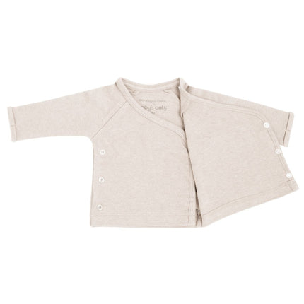 Baby's Only Overslag Shirt Baby Melange Warm Linen Prematuur