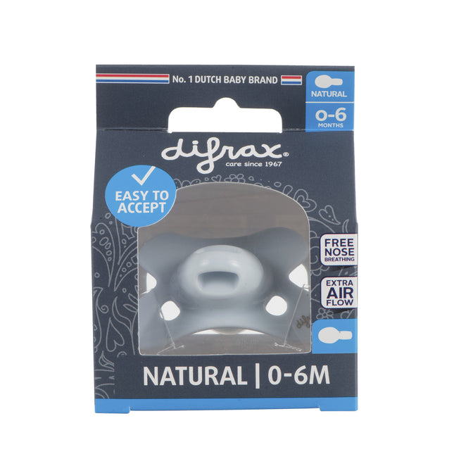 Difrax Speen 0-6 Uni Naturel Ice Blauw