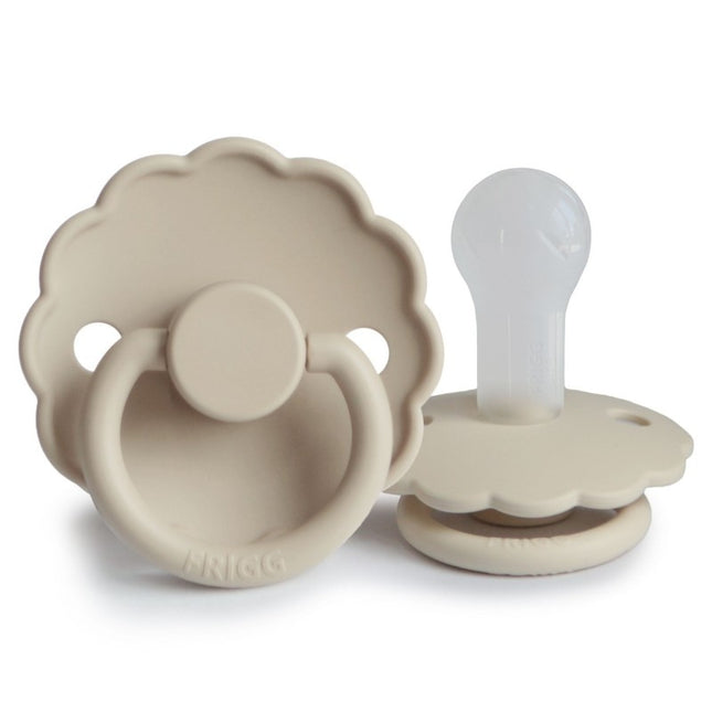 Frigg Speen Maat 2 Daisy Sandstone Silicone