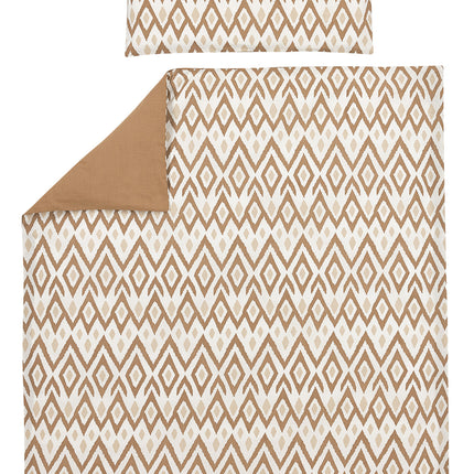 Meyco Dekbedovertrek 100X135cm Ikat Sand Toffee