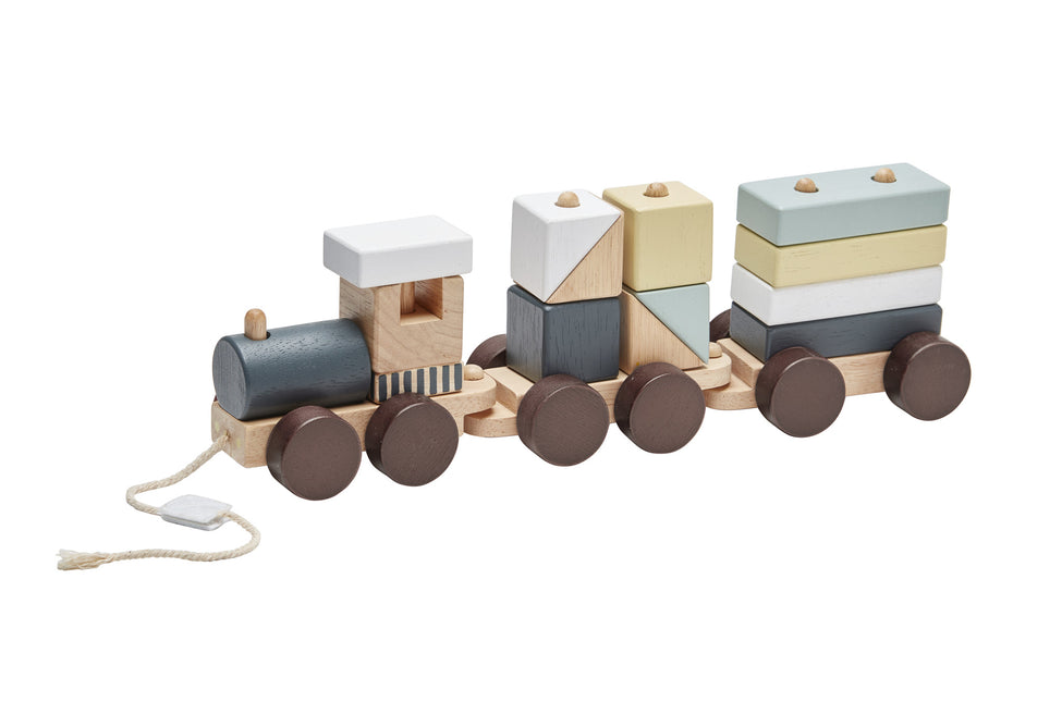 Kid's Concept Trekfiguur Trein Met Blokken