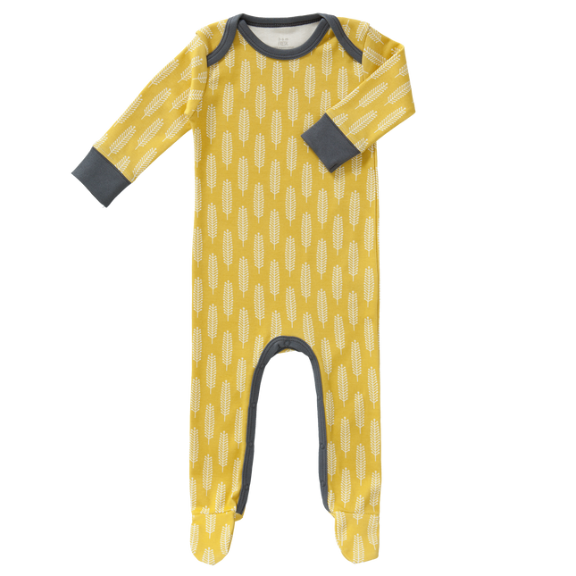 Fresk Baby Pyjama Met Voet Havre Vintage Yellow