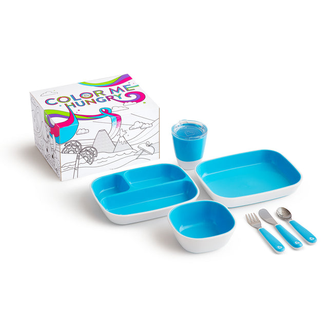 Munchkin Kinderservies Color Me Hungry Blue