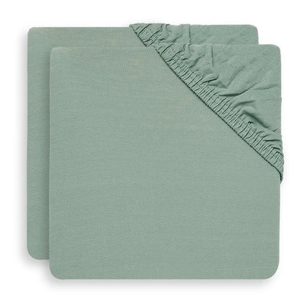 Jollein Hoeslaken Jersey Boxmatras Ash Green 75x95cm