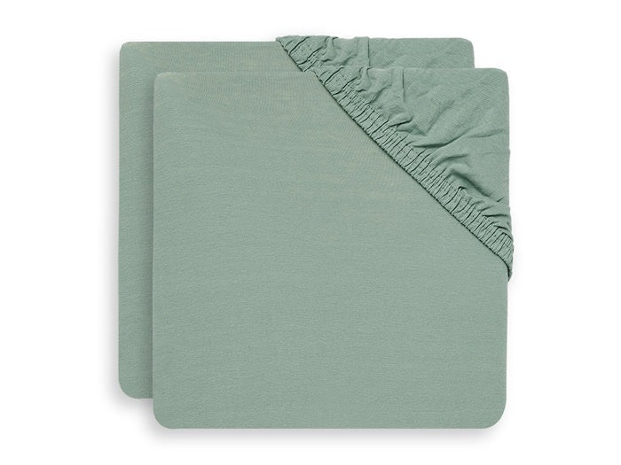 Jollein Hoeslaken Jersey Boxmatras Ash Green 75x95cm