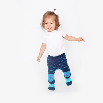 Zoocchini Baby Legging Sherman The Shark Inclusief Sokjes 6/12 Mnd