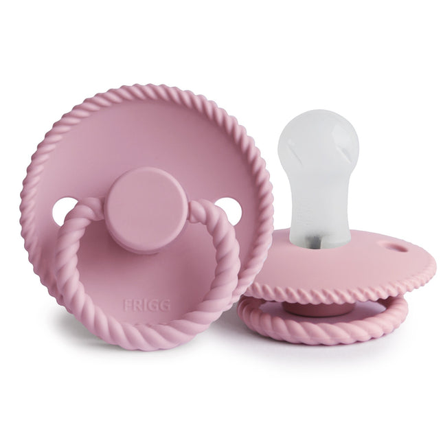 Frigg Speen Maat 1 Rope Baby Pink Silicone